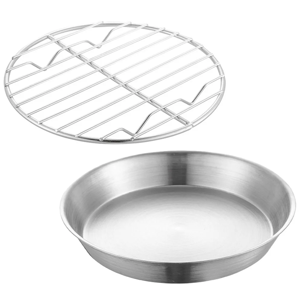 

1 Set of Baking Cooling Racks with Pan Set Stainless Steel Baking Pan Tray Wire Rack for Cookie