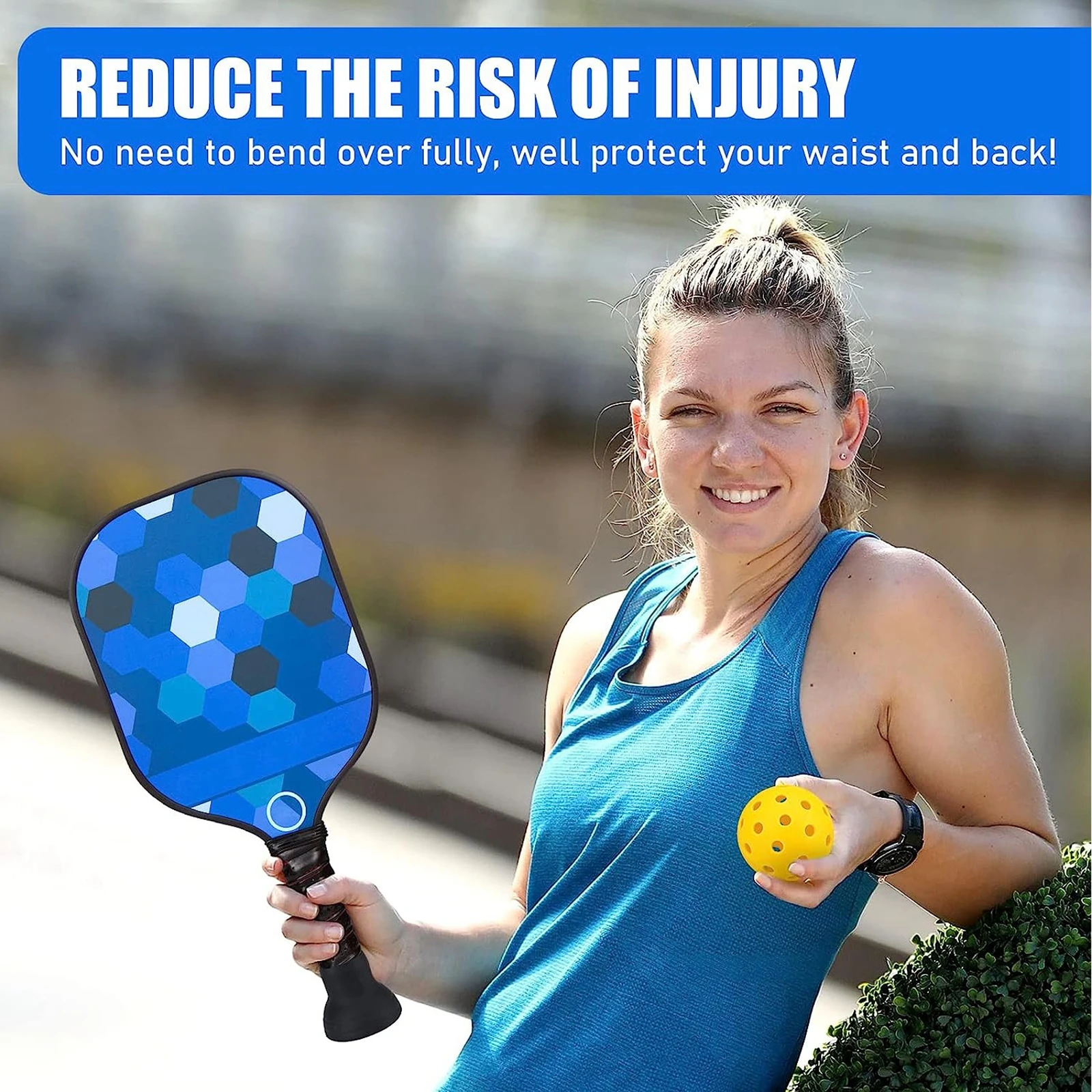 Pickleball Ball Retriever Portable Silicone Fits Any Paddles pickleball ball retriever