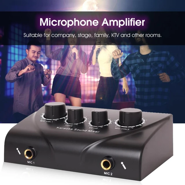 Tinsea-Mini amplificateur de microphone de studio professionnel Mpa, micro  pré-ampli, carte son, réverbération, karaoké avec alimentation fantôme 48V  - AliExpress