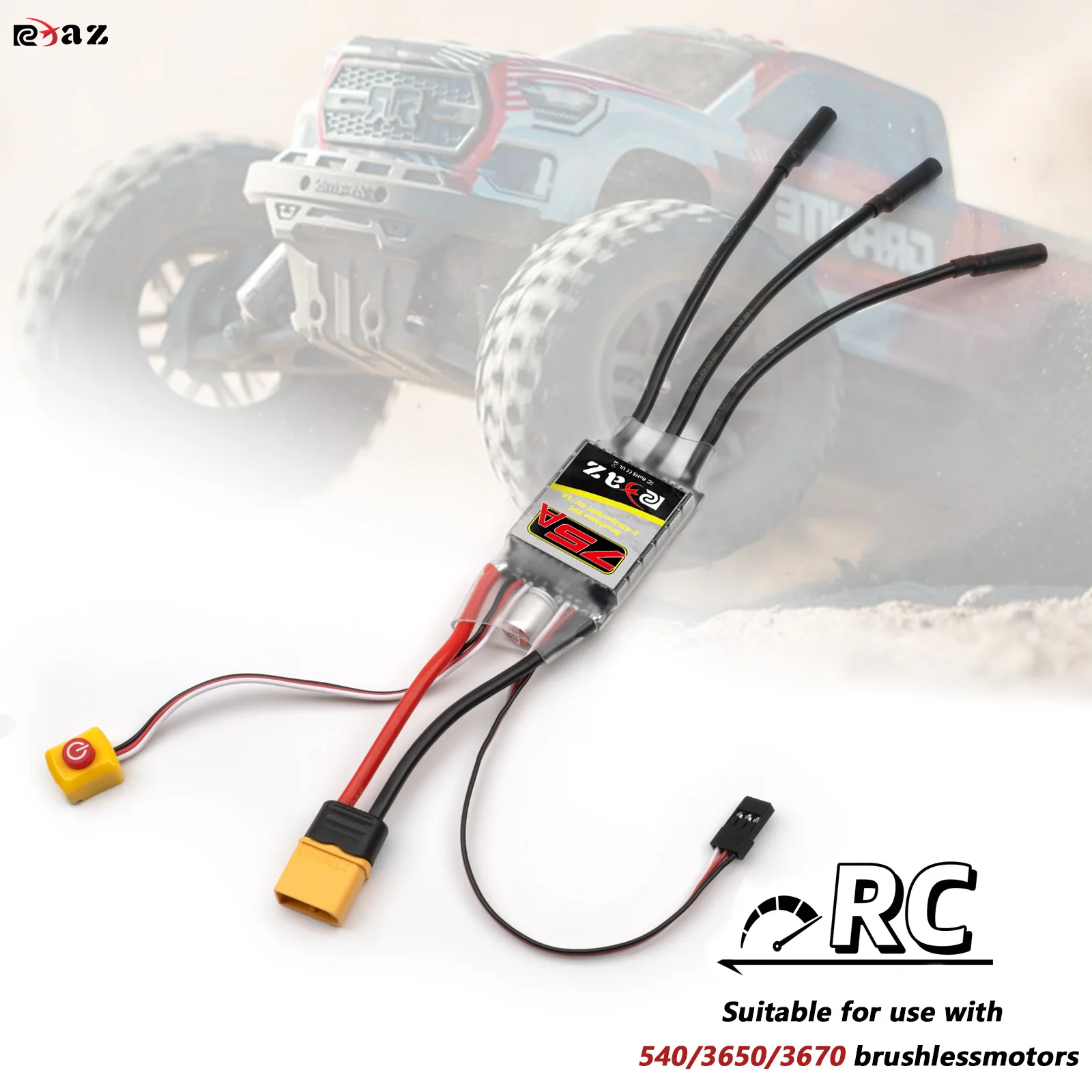 RC-Boot ESC PBC Brushless ESC Schwarz 60A Robust 7 * 3 8 * 1 6 Cm Für