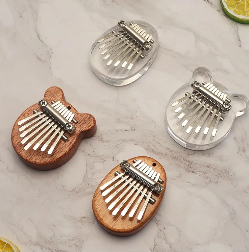 

8 Keys Mini Kalimba Thumb Piano Portable Exquisite Finger Harp Easy-to-Learn Musical Mbira Instrument Beginner Kids Adult Gift