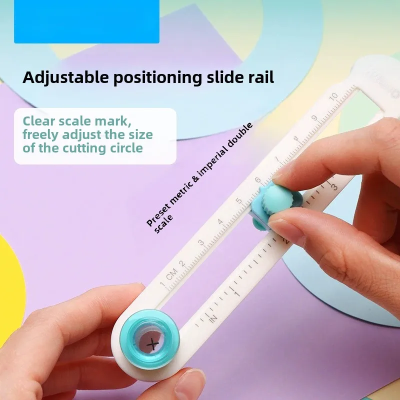 Circle Cutter Tool Round Cutting Knife DIY Compass Circle 360 Adjust Scrapbooking Cutter Circular Paper Gadget Stationery Tool