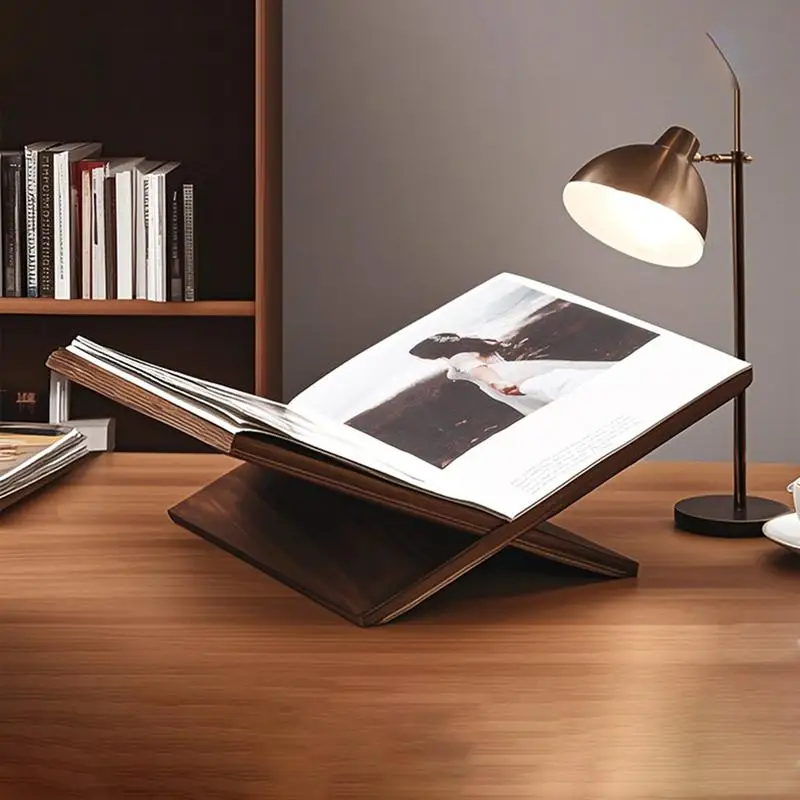 Leggio In Legno A Forma Di Croce – Supporto Per Libri, Bibbia, Ricette E Riviste, Elegante E Versatile