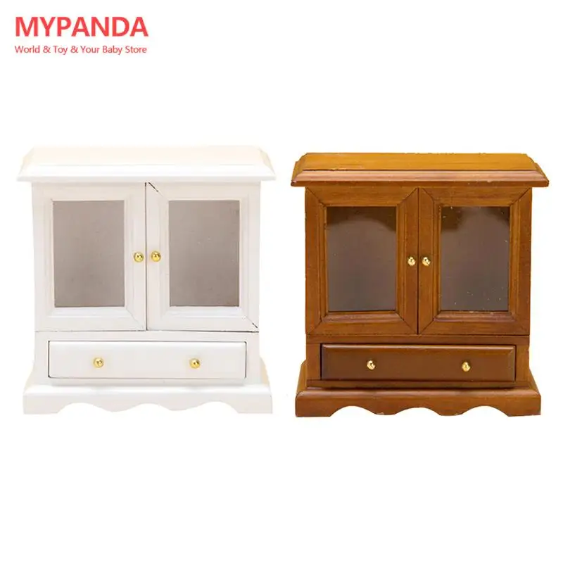 

1pc 1/12 Miniature Dollhouse Display Cupboard Doll House Cabinet Showcase Dollhouse Furniture Decoration Accessories