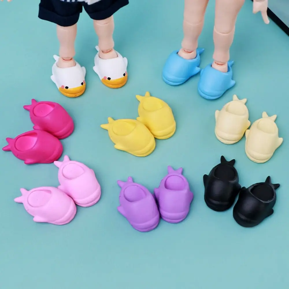 

Fish OB11 Doll Duck Shoes Cartoon Colorful Kawaii 1/12 Doll Shark Shoes Rubber Lovely Doll Accessories GSC