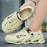 Sandales d'extérieur pour hommes, pantoufles de Sport, diapositives de plage, sabots respirants, chaussures de jardin décontractées, antidérapantes, sandales d'extérieur pour randonnée 5