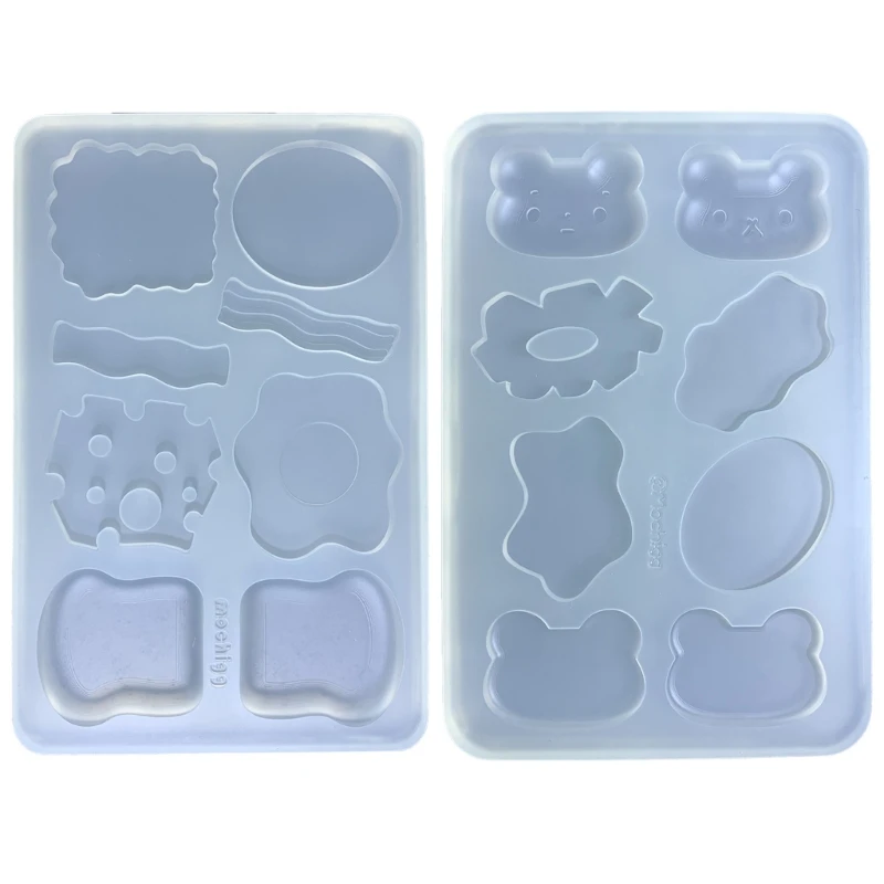 Grade Silicone Mold Hamburger Mould Toast Burger Casting Mold Delicious Dessert Mould for DIY Kitchen Accessory K3ND