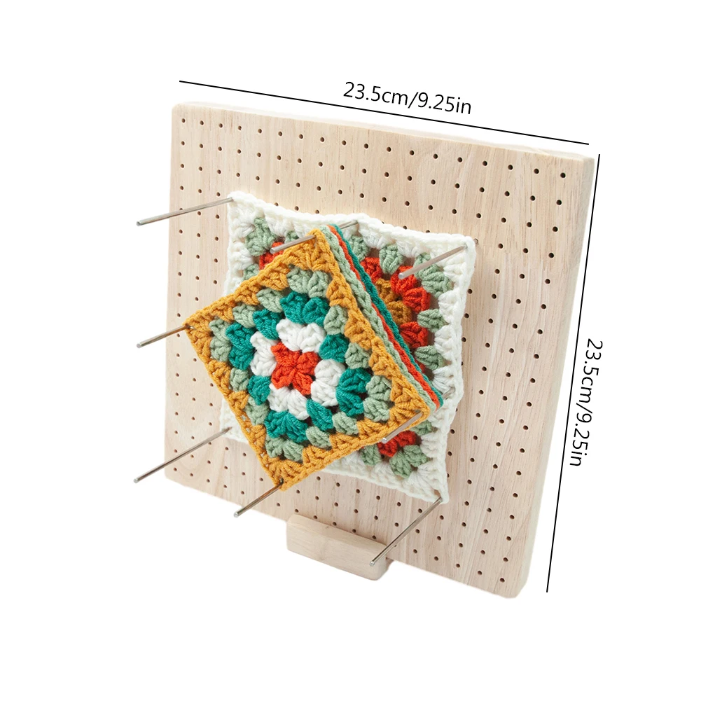 Wooden Crochet Blocking Board 9.25*9.25inch Granny Squares Blocking Boards  Mats DIY Crochet Baffle Kit for Knitting Projects - AliExpress