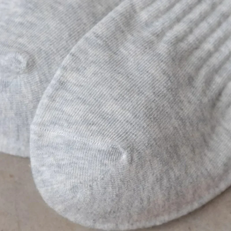 Men Warm Cotton Sock Black Grey White Foot Protection Middle Tube Socks Autumn Winter Man Running Cold Resistant Elastic Hosiery