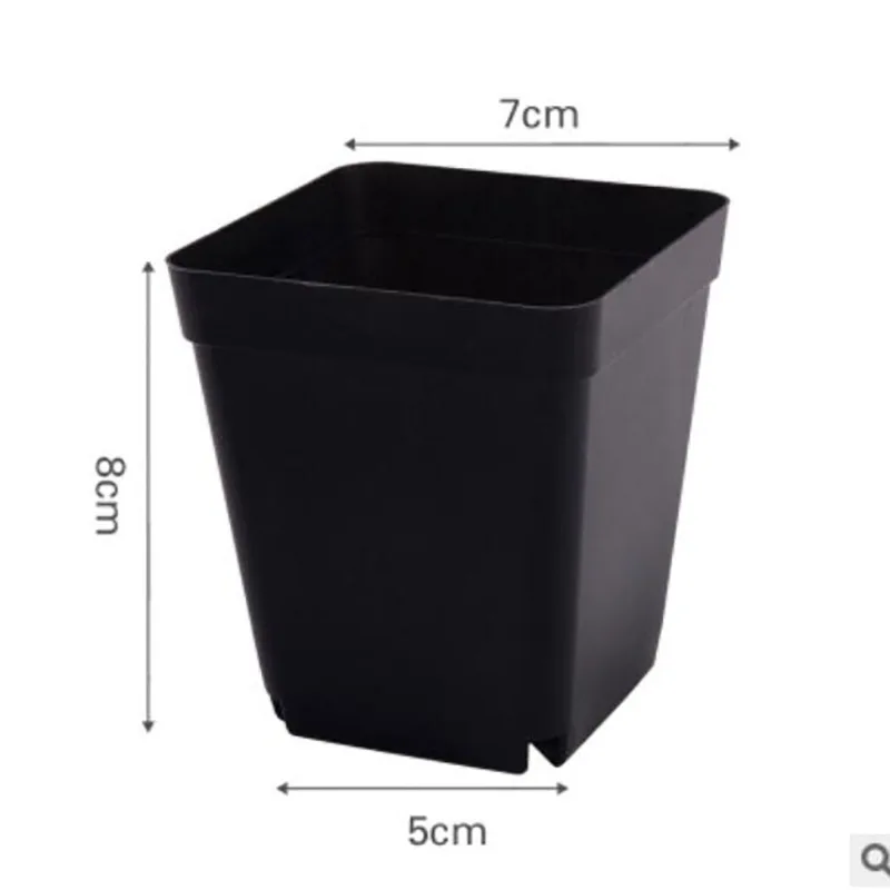 Hydroponic Plant Pots Plastic Flowerpot 8*7*5 CM Plant Pot Plastic Flower Pots Creative Small Square Pots for Succulent Plants Garden Decor