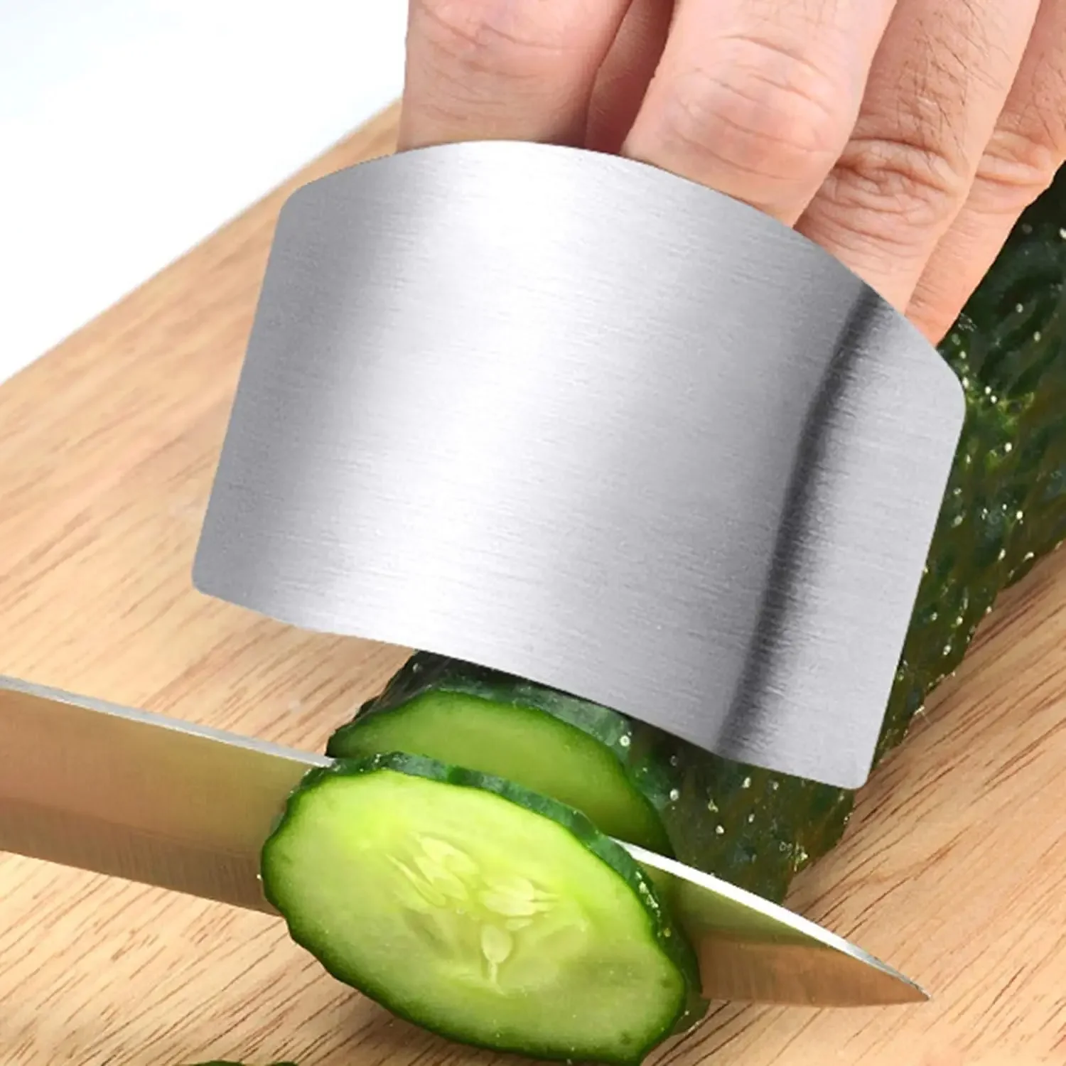 Finger protector 1/3Pcs stainless steel finger guard cutting shield adjustable finger protector thumb guard vegetable cutting tools kitchen gadget