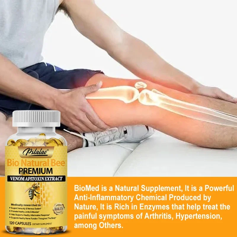 Natural Bee Capsules - Relieves Joint Pain and Stiffness, Promotes Bone Health, for Immunity and Anti-oxidation - Image 5