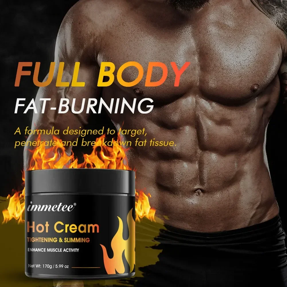 Anti Cellulite Sweat Fat Burning Gel Natural Weight Loss Cream Workout Enhancer For Shaping Waist Abdomen and Buttocks Slimming