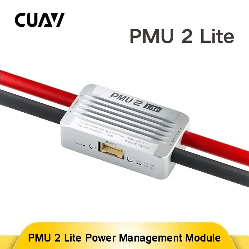 PMU 2 Lite Module Gestion Alimentation 16S 220A CAN Bus pour Simulateur, vue d'ensemble du boîtier avec connecteurs