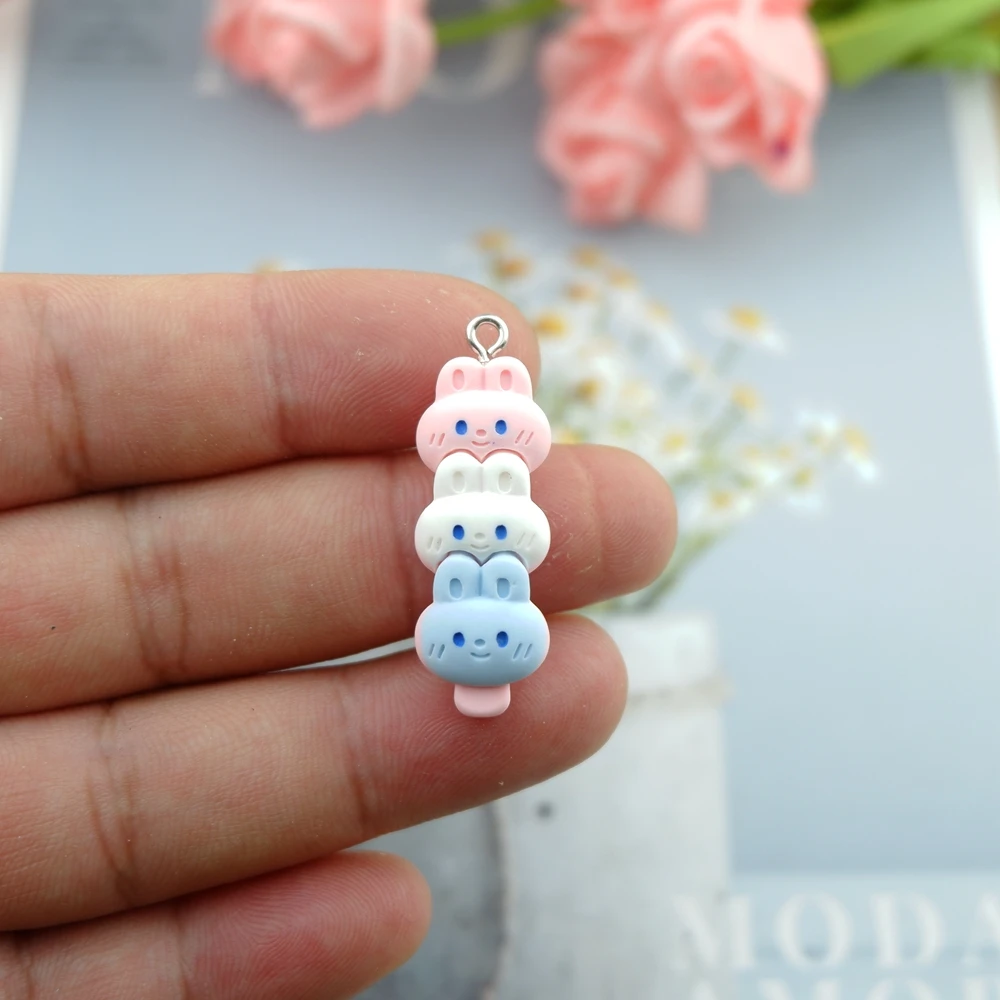 귀여운 곰 토끼 개구리 참 장식품, 쥬얼리 제작용 DIY 귀걸이 팔찌 펜던트 액세서리, 휴대폰 제작용 도매