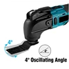 Cordless Oscillating Multi Tool 6 Gears Variable Multifunctional Power Tool Machine For Makita 18VBattery With Accessory 3