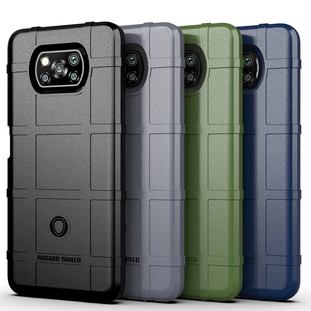 Rugged Shield Shockproof Silicone Phone Case - Soft TPU Protective Back Cover