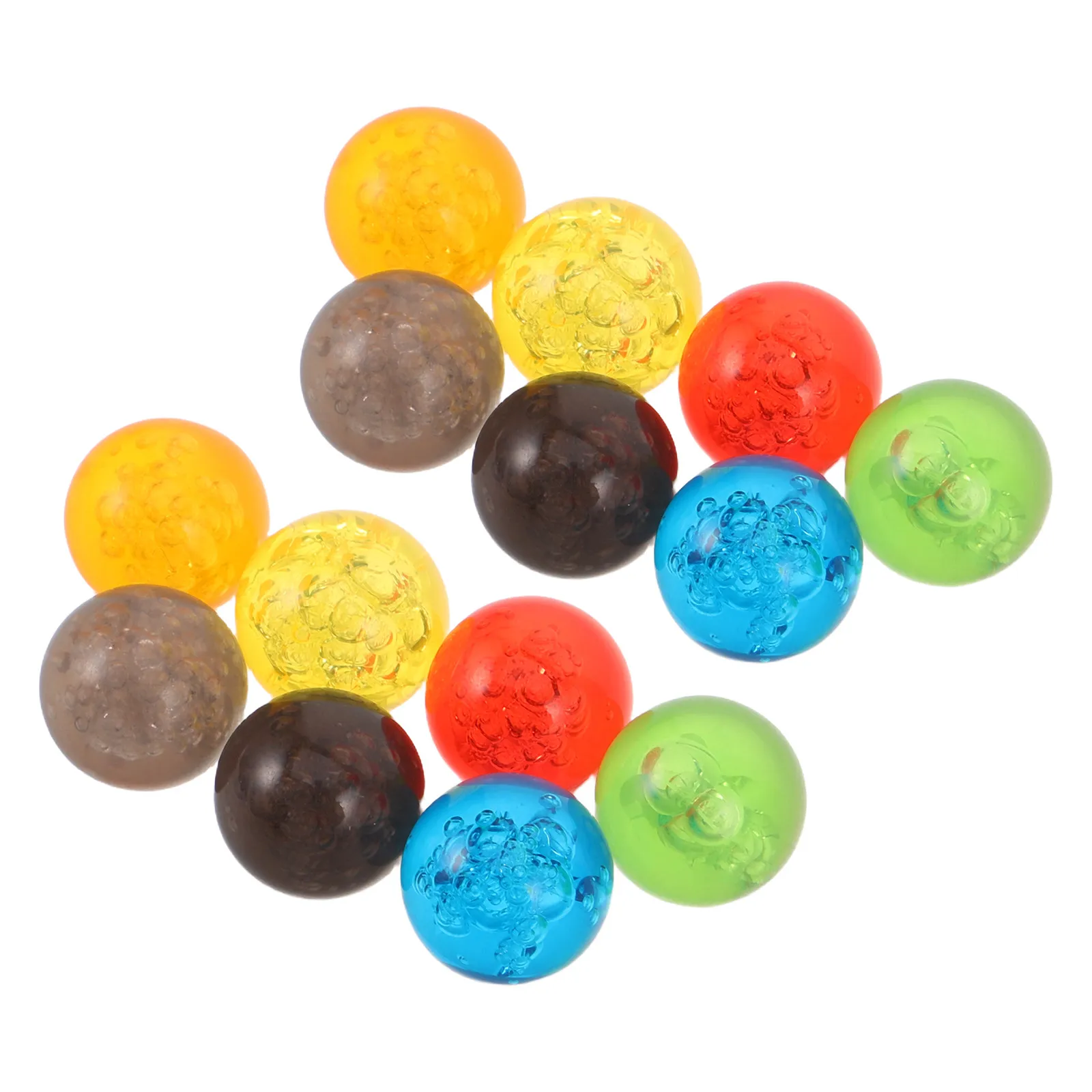 50Pcs 어린이 다채로운 버블 아크릴 구슬 15Mm 안전 경량 어린이 구슬 게임..