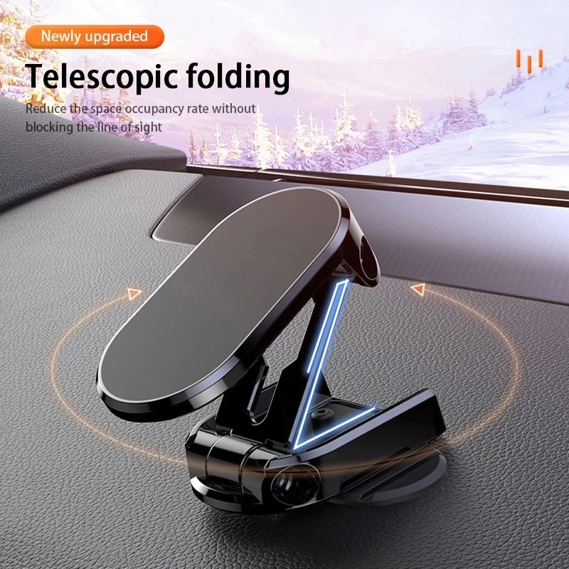 360 Supporto Per Telefono Magnetico Girevole Per Auto Supporto Per Smartphone Supporto Per Telefono Pieghevole Gps In Auto Per Iphone Samsung Xiaomi