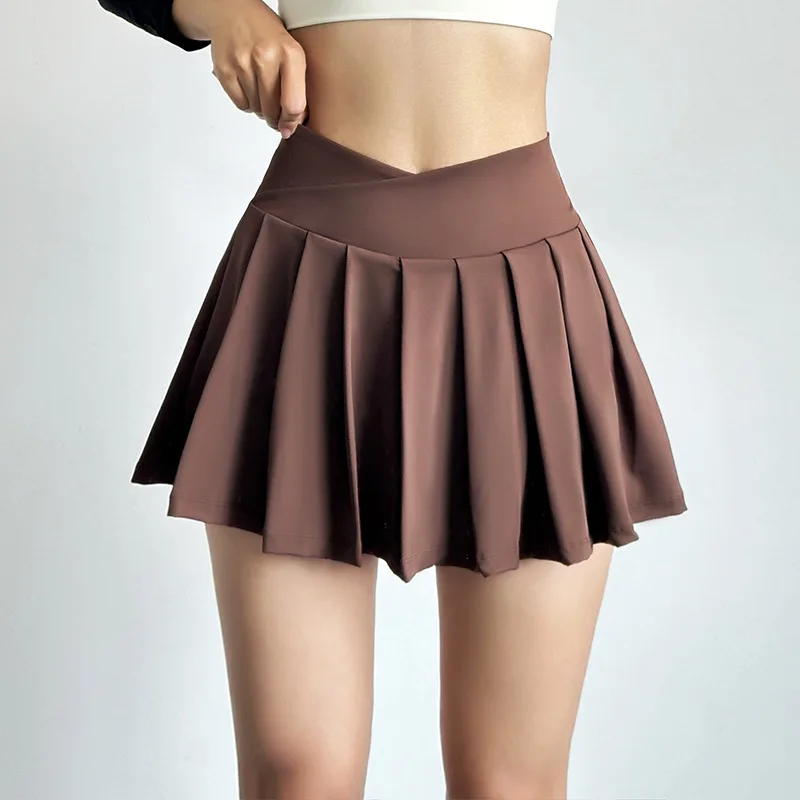 Leisure Women's Tennis Skirt Inner Lining Shorts Pleated