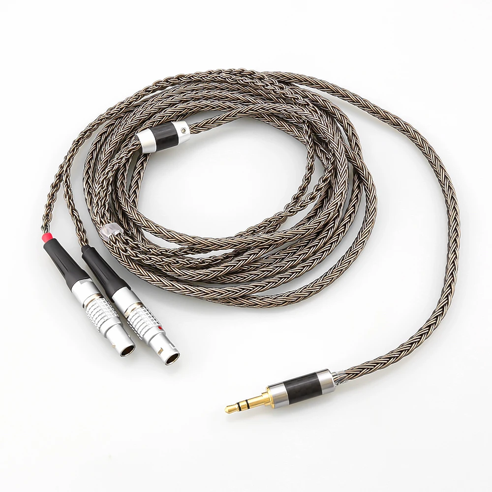 Xlr 2.5 3.5 4.4Mm Hifi 16 Core Placcato Argento Cuffie Cavo Di Ricambio Upgrade Cabl Per Cuffie Focal Utopia Elear
