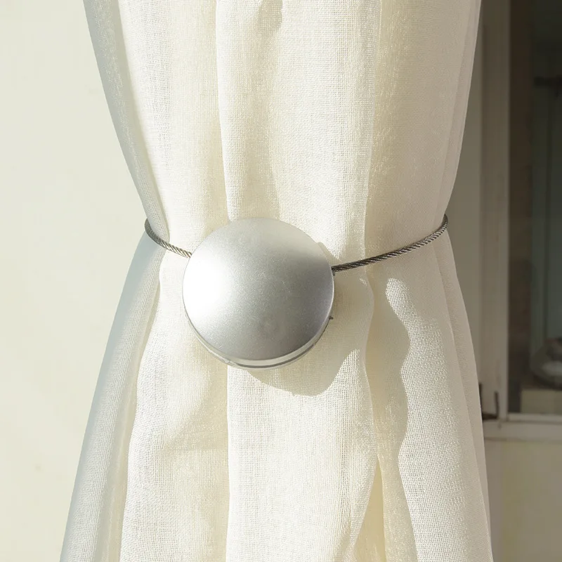 European Retro Curtain Clip Magentic Curtain Buckle Holder Rose Flower Spring Tie Back Accessories Home Decoration 1x