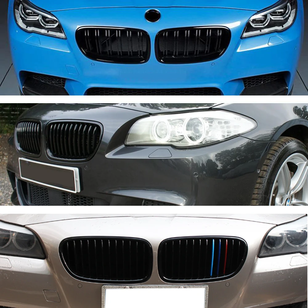 Replacement Front Bumper Kidney Hood Grille For BMW 5 Series F10 F11 F18 M5 2009- 520d 530d 540i Racing Grills Car Styling