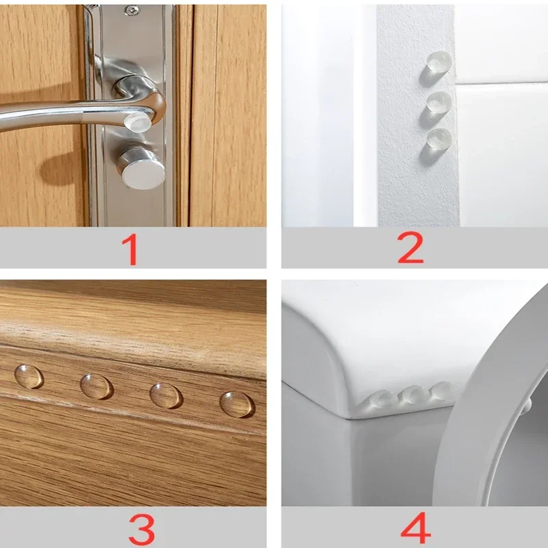 Self Adhesive Door Stopper Silicone Furniture Pads Cushion Protective Pads Clear Door Stops Rubber Damper er Cabinet Bumpers silicone furniture pads rubber furniture pads silicone door stoppers rubber door stoppers