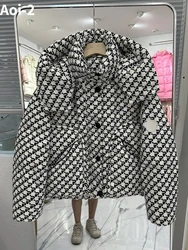 Fashion Thickened White Duck Down Jacket Women's Winter New High Quality Black White Short Korean Loose Love Casual Warm Coat