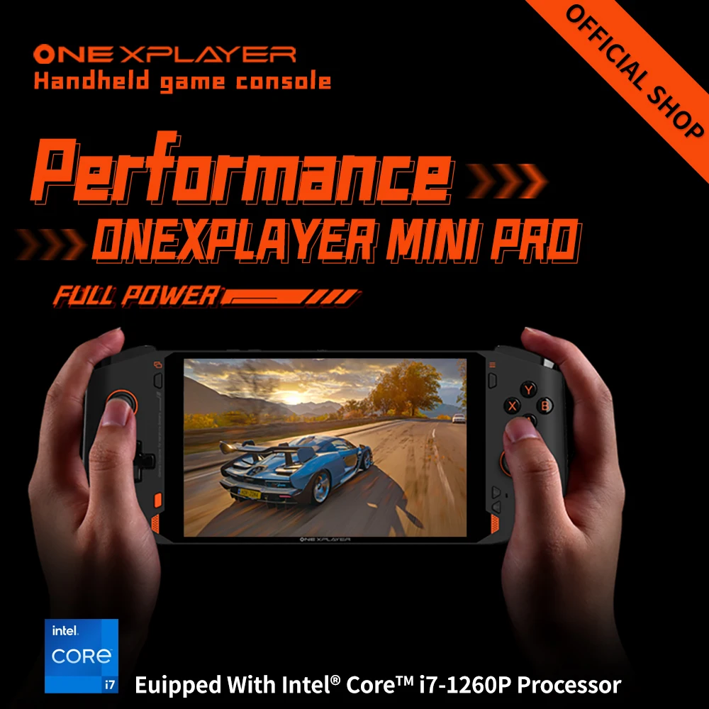 OneXPlayer-consola de juegos mini pro de 7 pulgadas, ordenador portátil con Intel Core i7-1260P, 1280x800P, ONE XPLAYER, Windows 11