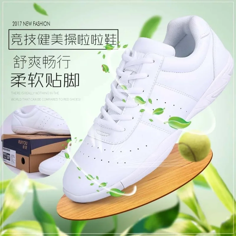 32-44#New microfiber leather women's aerobics gymnastics shoes dance shoes ladies sports casual athletic shoes cheerleaders