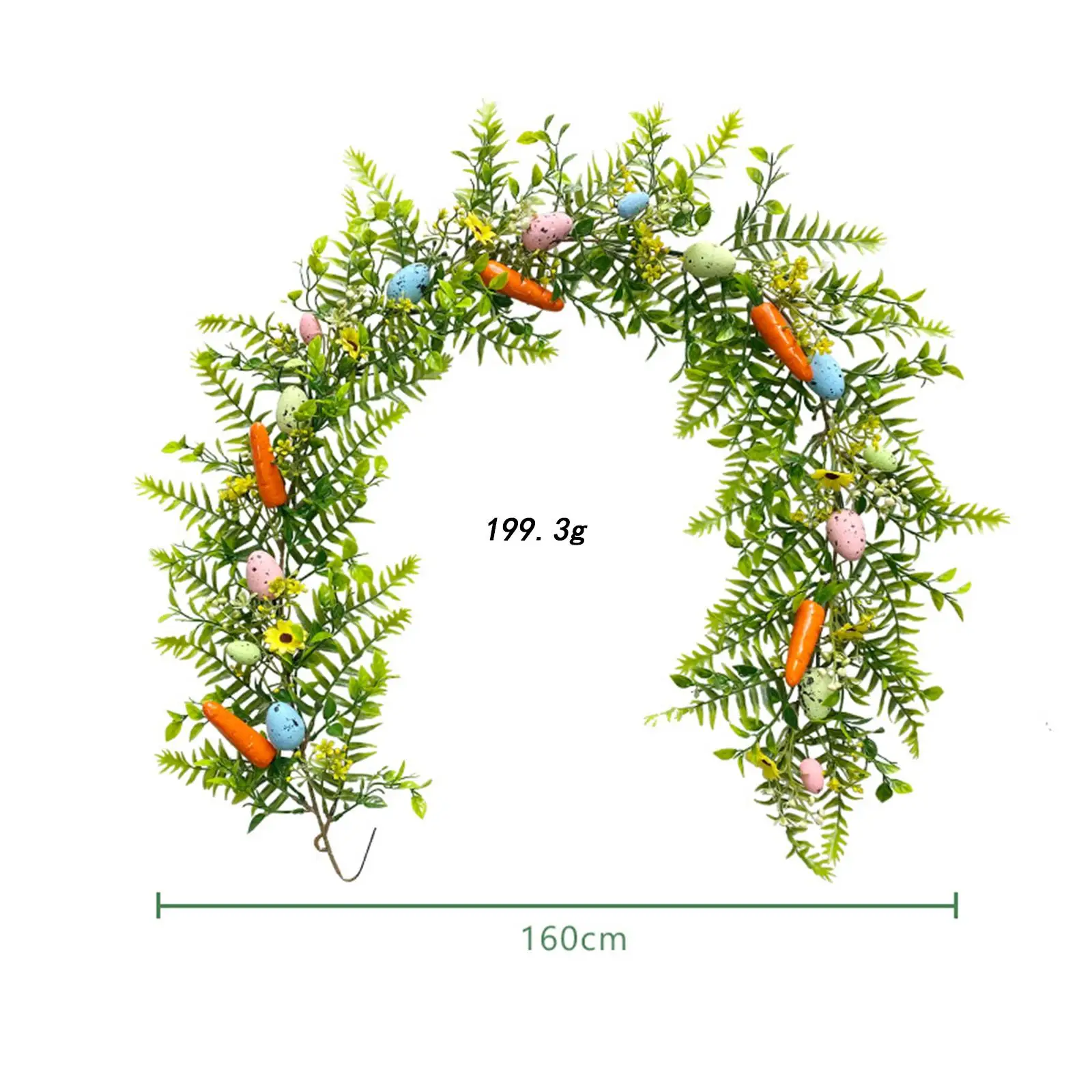 Easter Artificial Garlands Spring Floral Garland for Porch Mantels Farmhouse