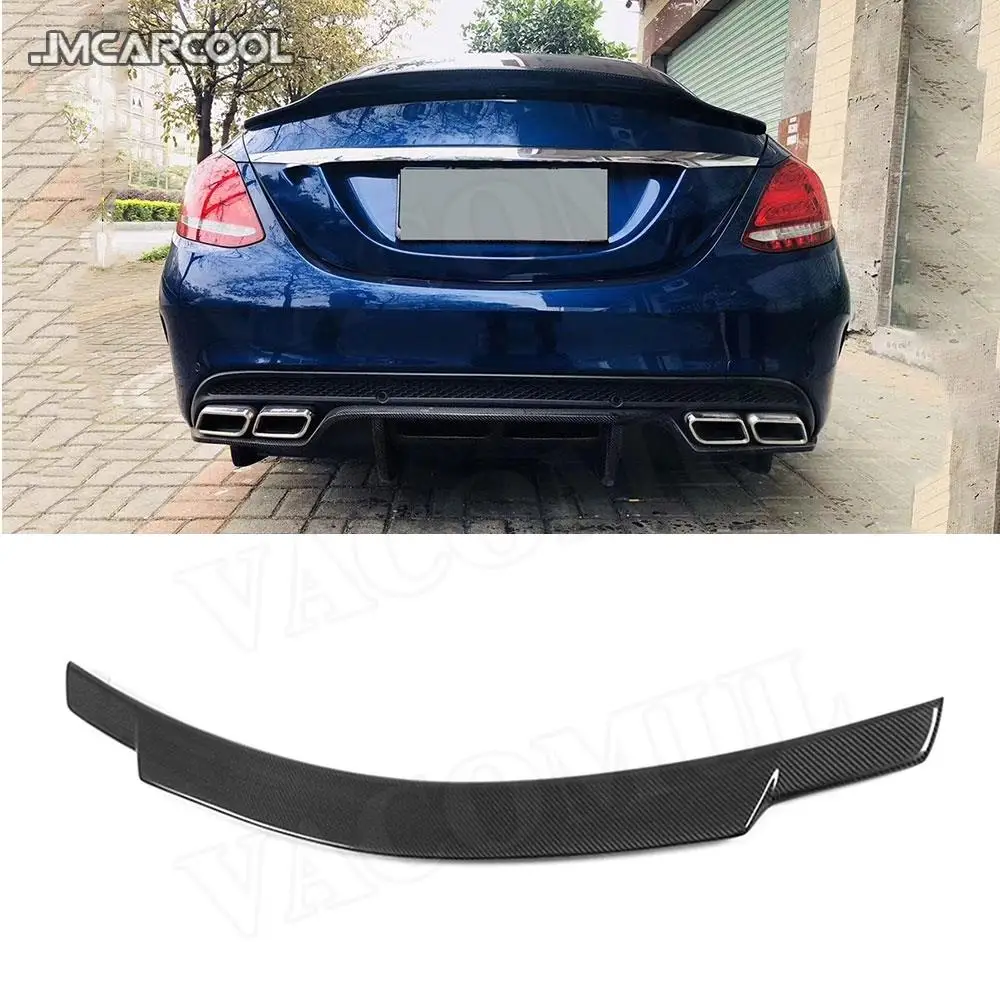 

C Class Carbon Fiber Rear Trunk Boot Spoiler Wing for Mercedes Benz W205 C200 C300 C63 AMG Sedan 2014-2018