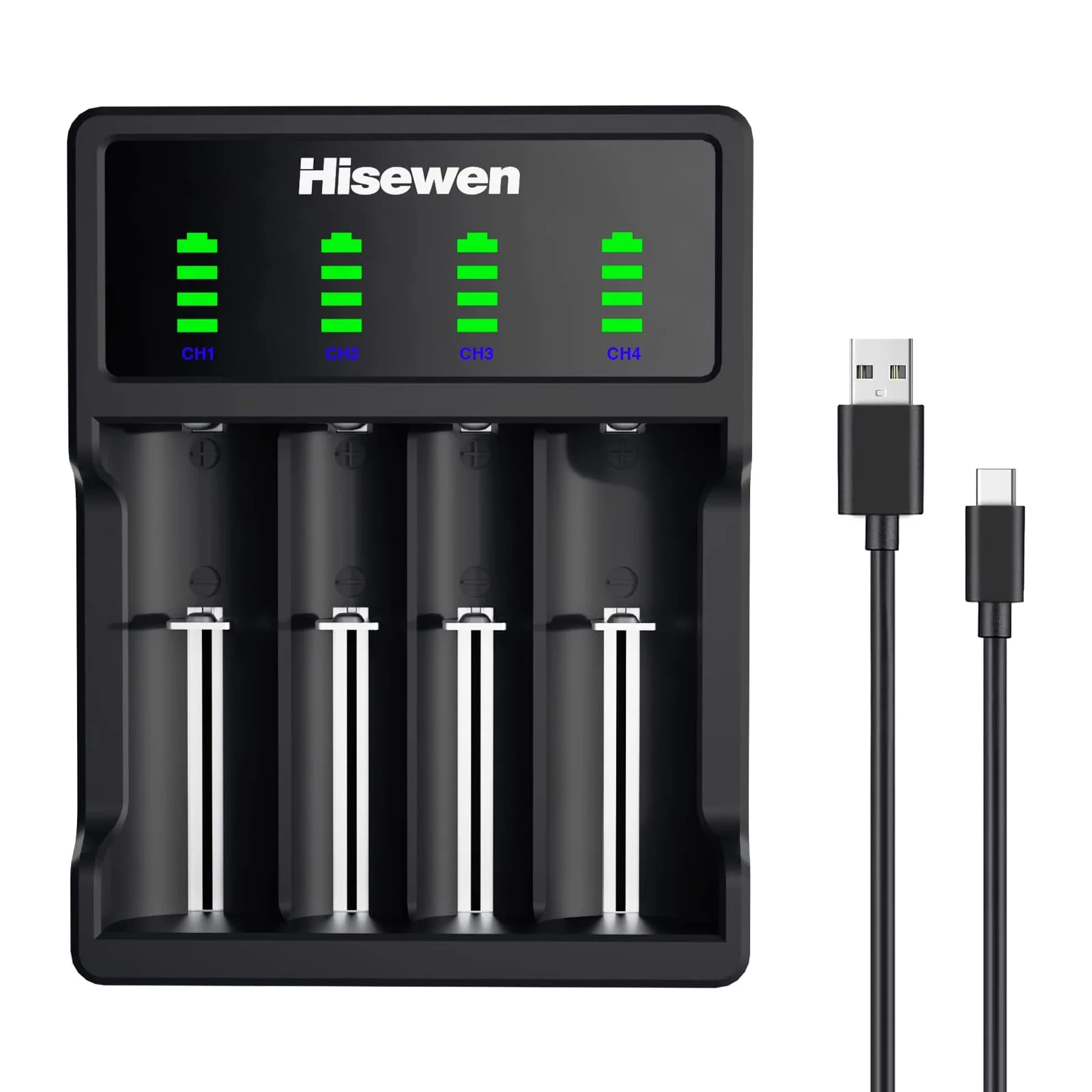 Universal 18650 Battery Charger for 3.7V Liion Rechargeable Batteries