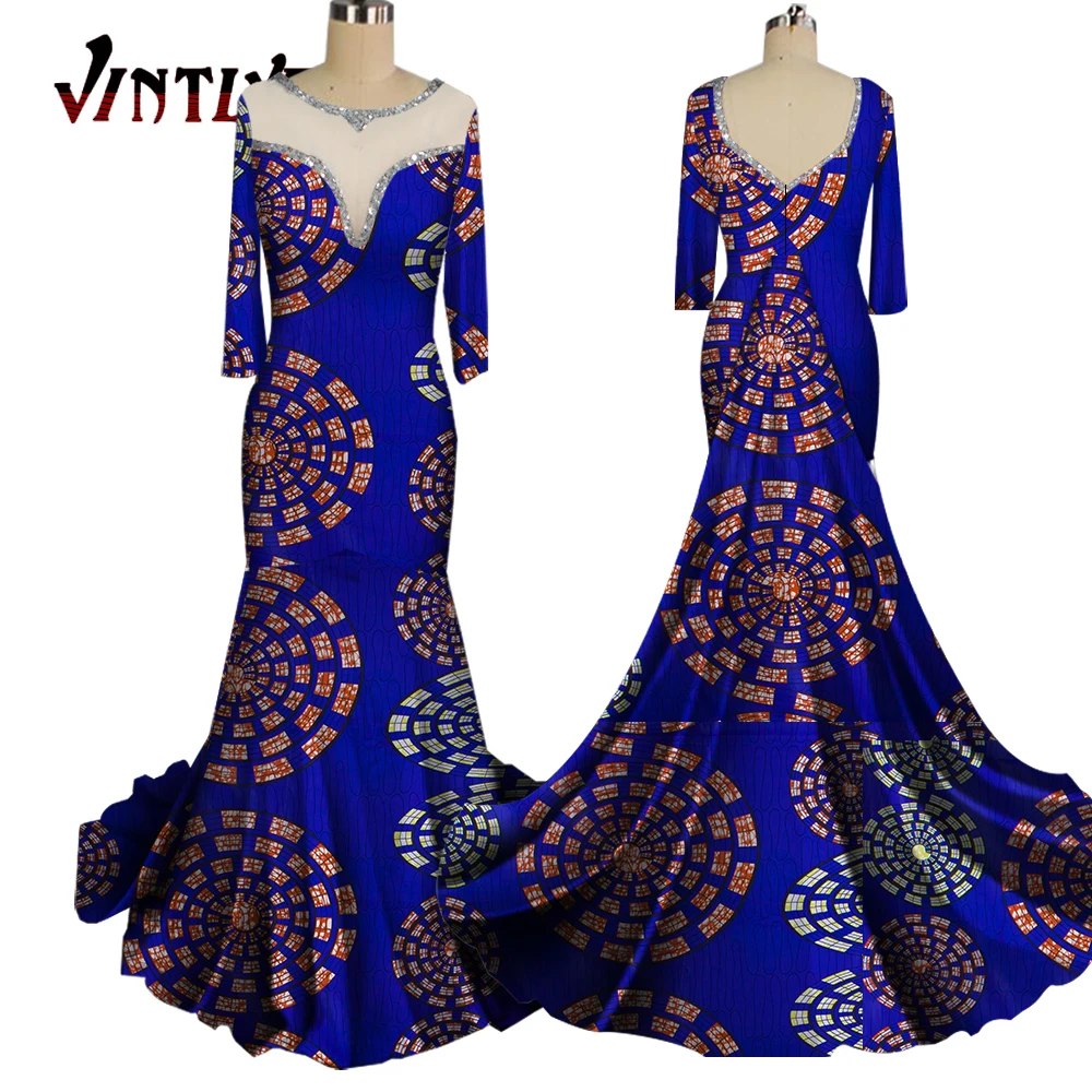 

Африканское женское платье Boubou, модное Африканское платье, африканские платья для женщин, свадебные платья с принтом Анкары, африканская одежда WY6011