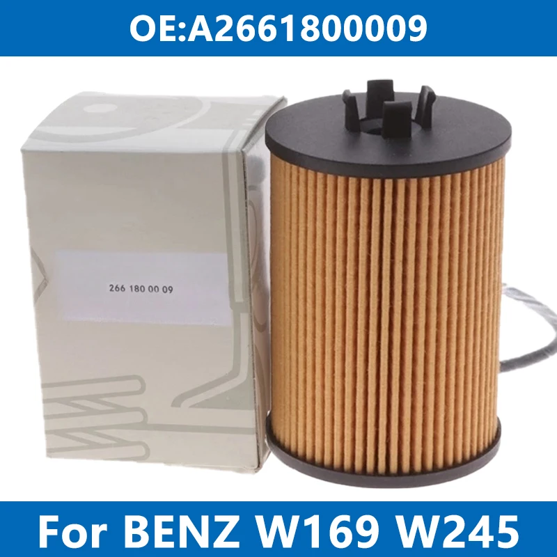 1/6/10PCS Car Engine Oil Filter A2661800009 for Mercedes Benz W169 W245 A150 A160 A170 A180 A200 B160 B170 B180 B200 NGT M266