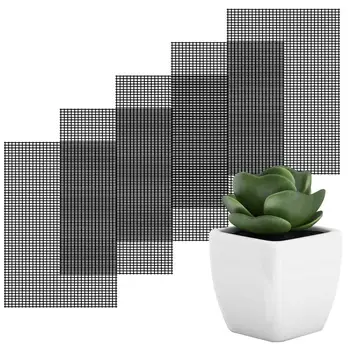 5pcs Flower Pot Mesh Pad 20x30cm Rectangular Bonsai Pot Bottom Grid Mat Mesh Prevent Soil Loss Drainage Netting Hole Screen tray
