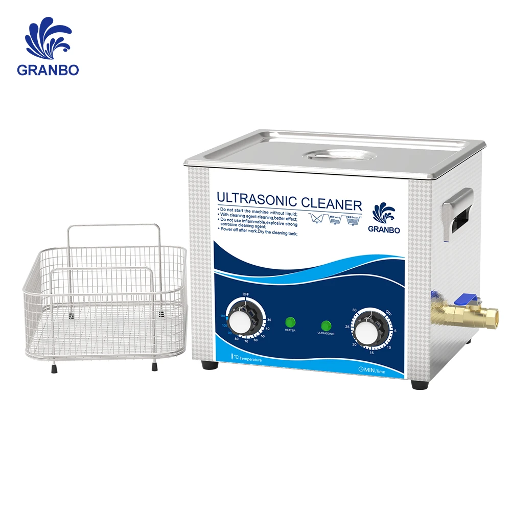 

10L Ultrasonic Parts Cleaner with Heated 360W 40KHz Portable Washer Remove Oil Rust Mud Dust Oxidation Surface Cleaning