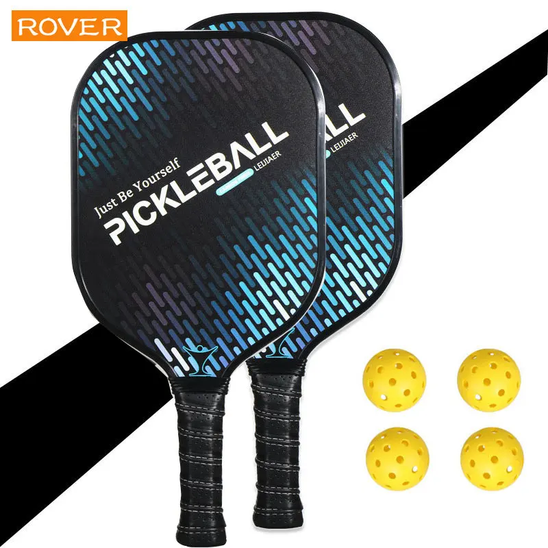 2PCS Pickleball Paddle Top Selling Carbon Fiber Pickleball Balls 18k