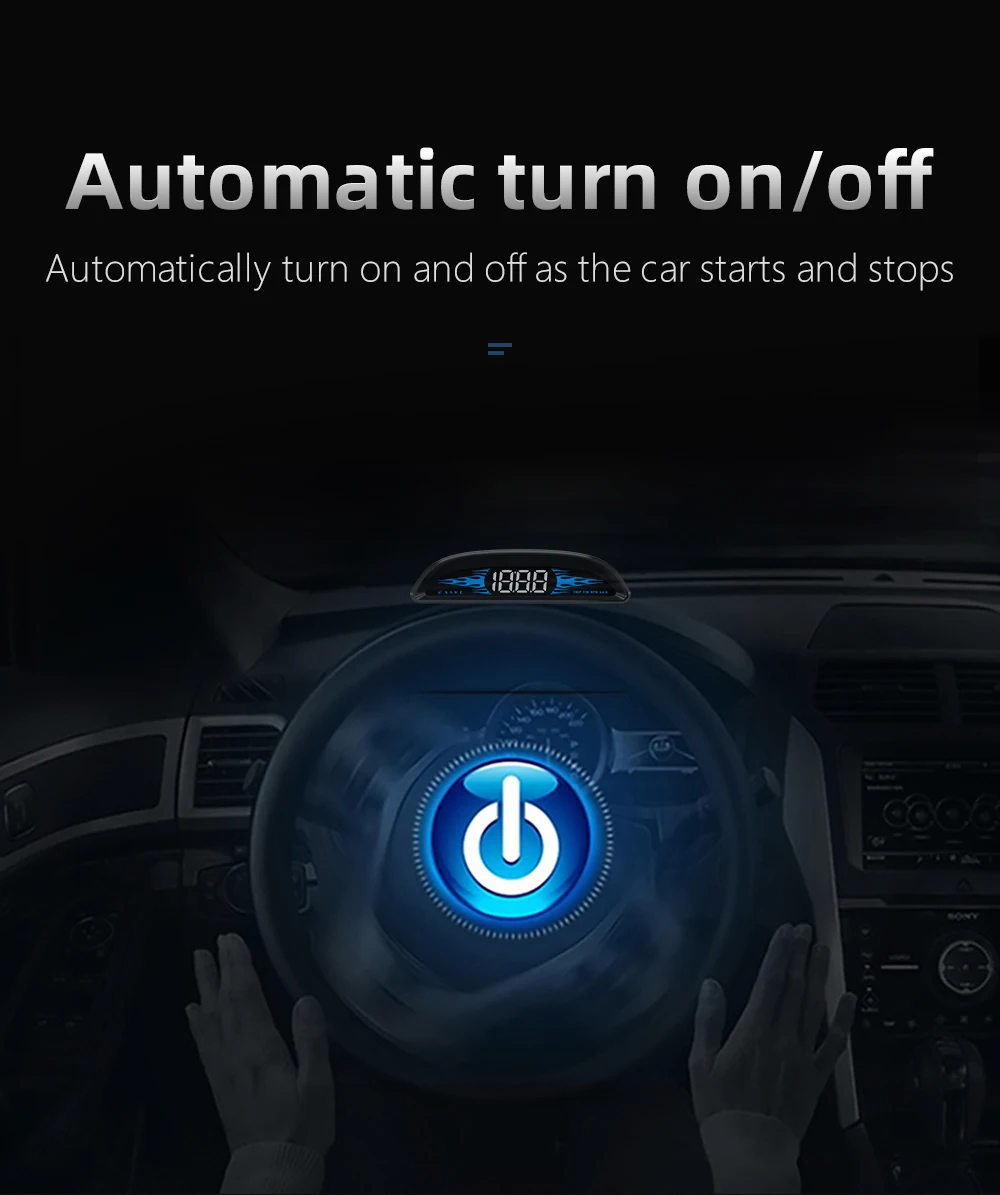 G2 B2 Head Up Display GPS / OBD Multifunctional Smart Car HUD Digital Speedomete