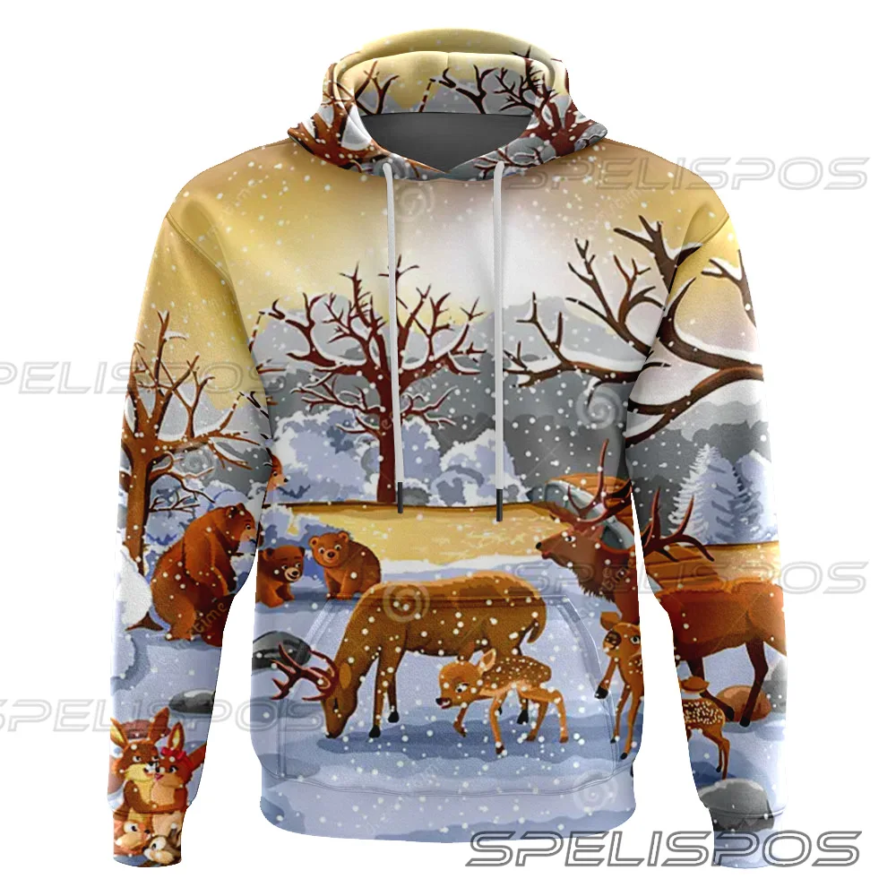 Autumn Winter Men's Hooded Sweatshirt Hoodies Clothing Casual Loose Fleece Warm Streetwear Male Fashion Sports Outwear Jacket