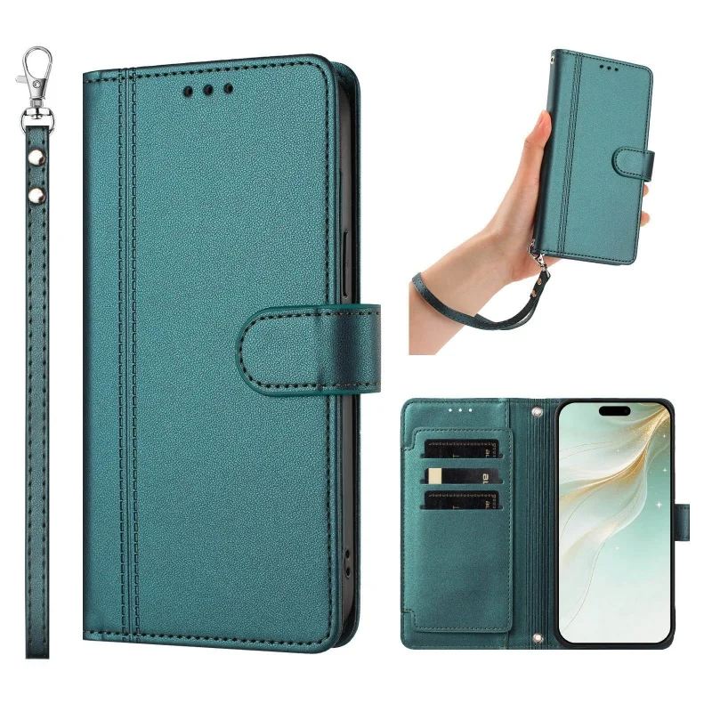 Premium PU Leather Flip Wallet Phone Case Cover