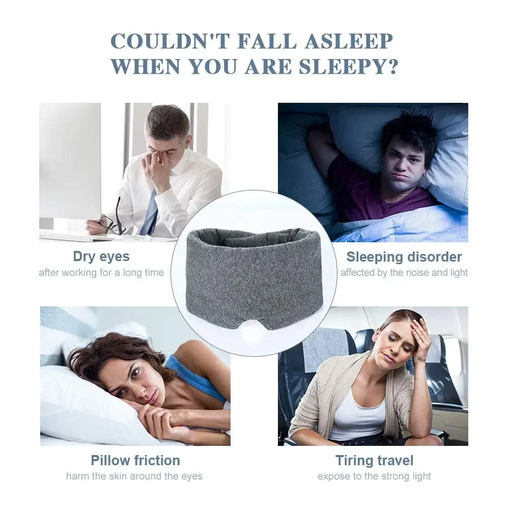 100% Handmade Cotton Sleep Mask Blackout Comfortable Breathable Eye Mask for Sleeping Adjustable Travel Eyepatch Sleeping Mask BEST SELLERS