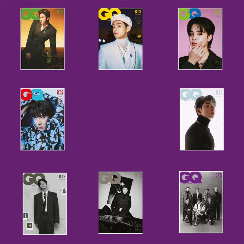 1 шт. Kpop Bangtan Boys плакаты Наклейки Новинка 2021 GQ HD фото искусство комната Домашний