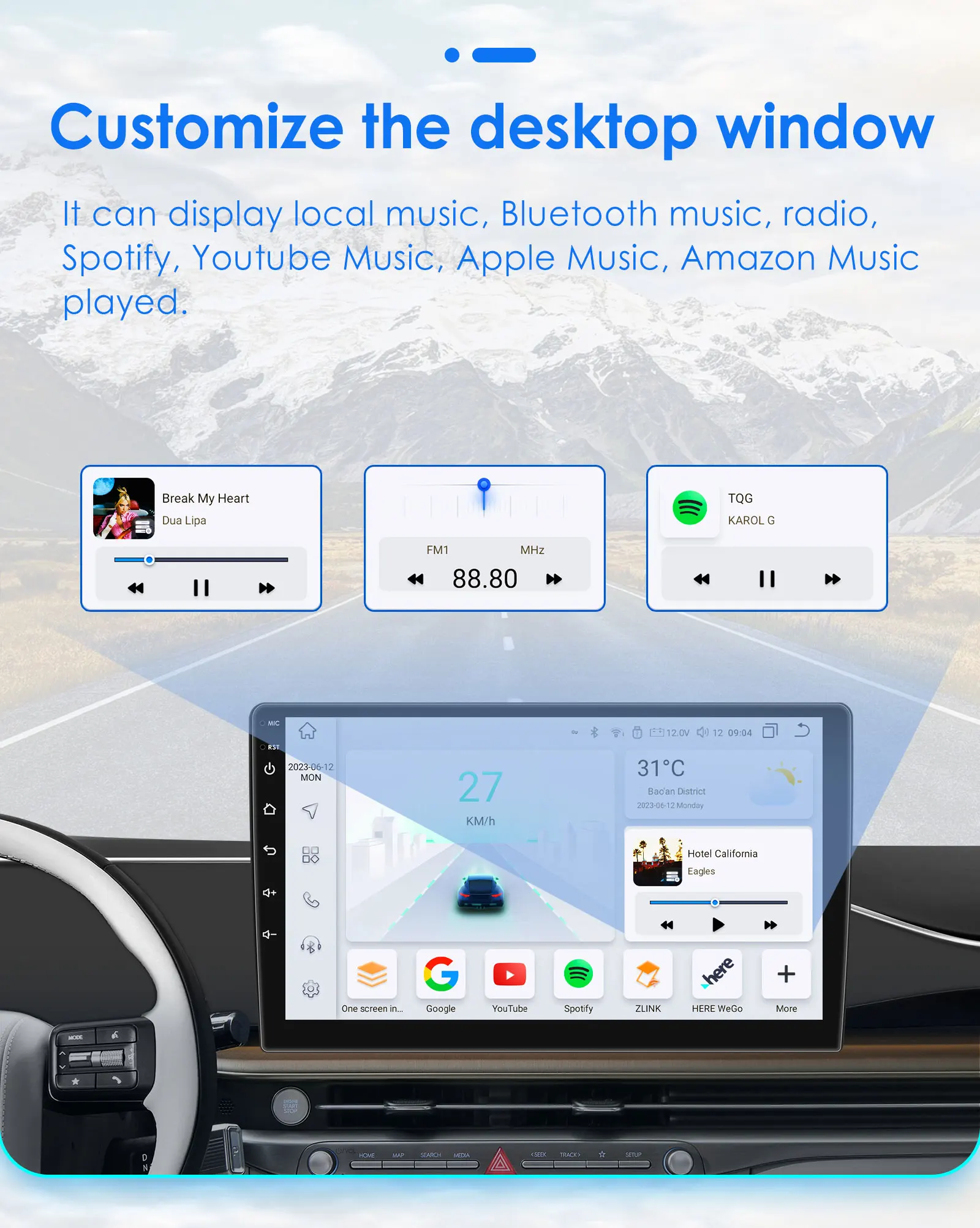 10.1 "hizpo 2din carplay android auto autoradio für ford transit connect tourneo connect-bt 4g swc rds dsp gps navi – Detail 19
