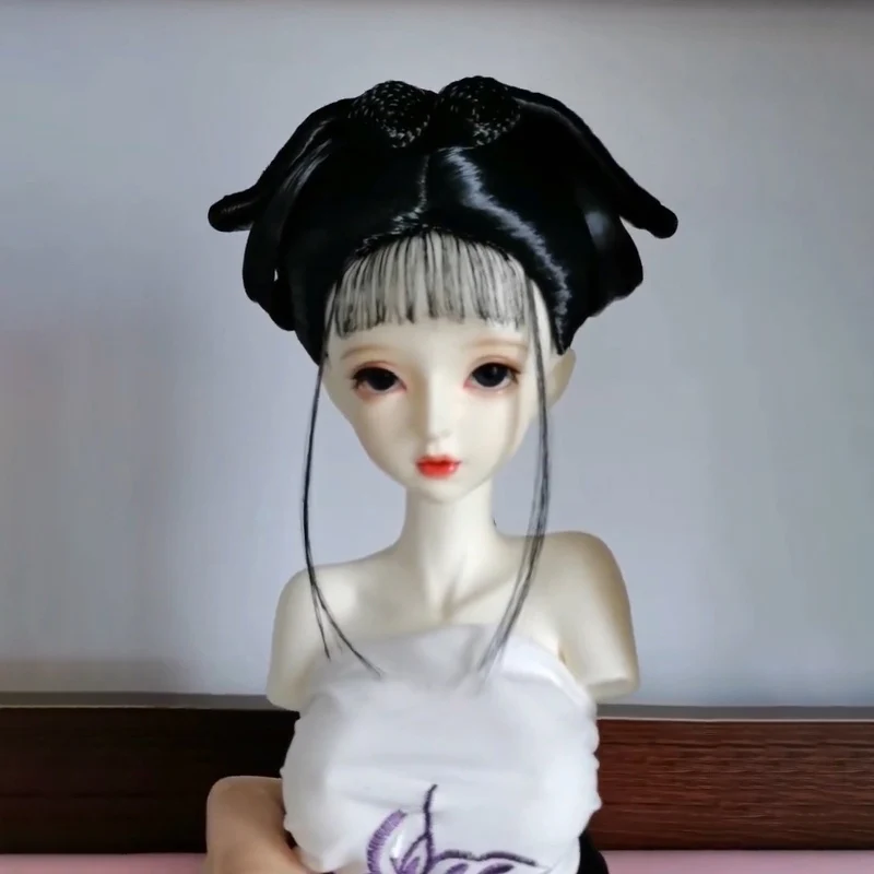 

Blyth 1/6 1/4 1/3 BJD Wig Ancient Costume Hanfu Doll Accessories Fairy Hair Retro Wigs For BJD/SD YOSD MSD SD13 Girl Uncle C2023