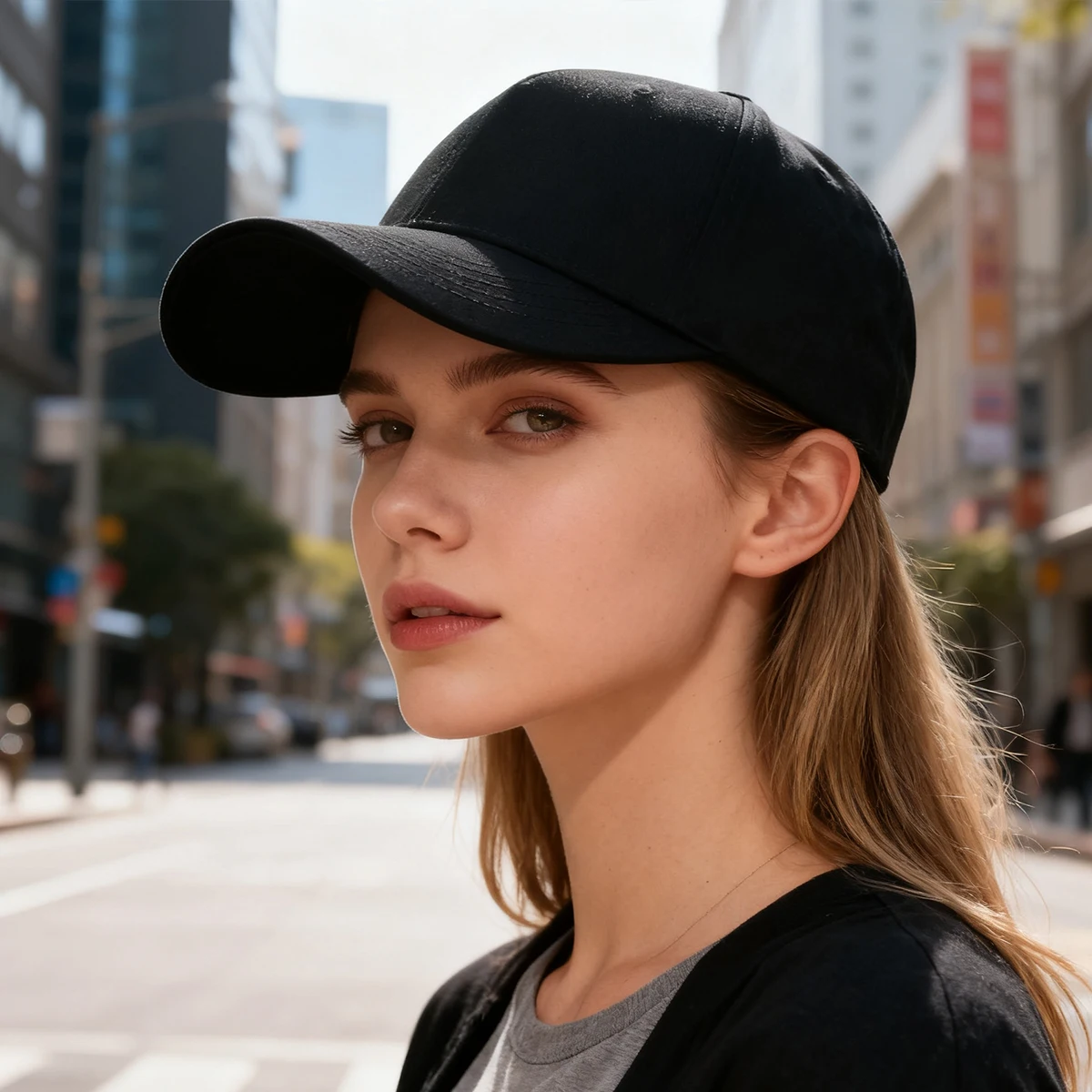 Wide-Brimmed Baseball Cap for Women with Large Head Circumference, Suitable for Big Faces, Deepened Duckbill Cap for Men