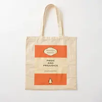 Pride And Prejudice Penguin Book Artwork  Canvas Bag Shoulder Bag Fashion Fabric Travel Handbag Tote Casual Foldable Ladies 1