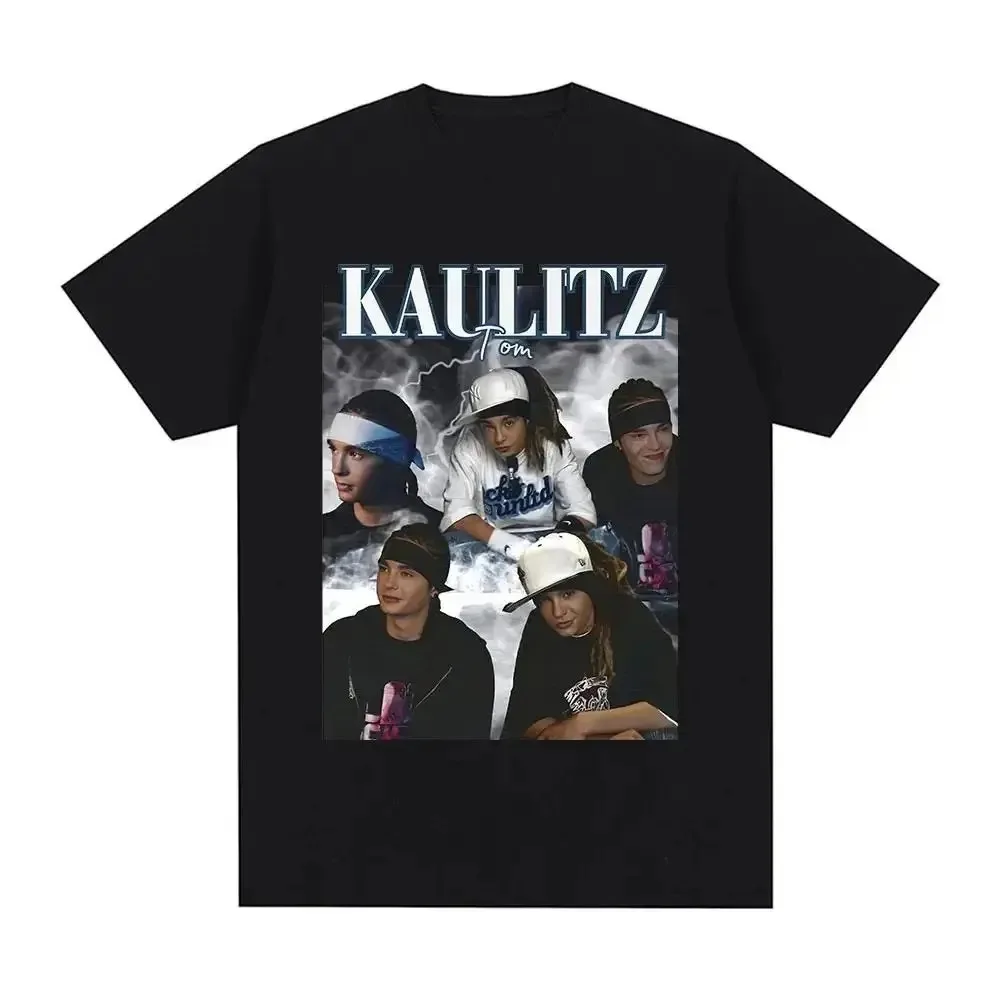 Rock Band Tokio Hotel Kaulitz Print Tshirt Cotton T-shirt Trend Short Sleeve Tee Men Women Hip Hop Streetwear T Shirt Clothes