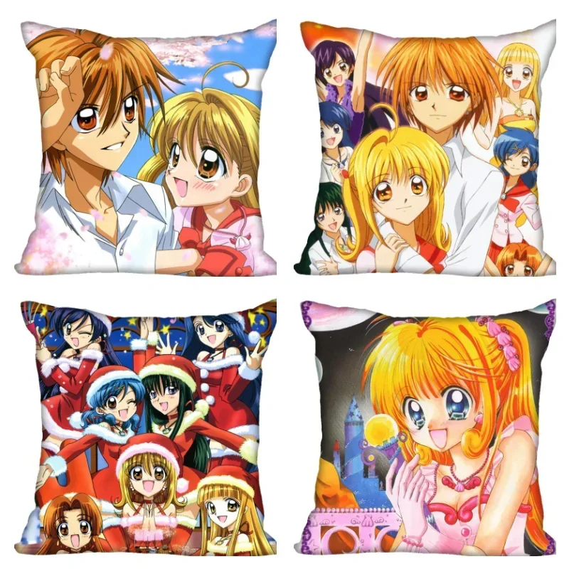 

Mermaid Melody Pichi Pichi Pitch Pillow Cover Bedroom Home Office Decorative Pillowcase Square Zipper Pillow Cases Satin Soft